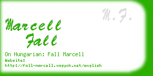 marcell fall business card